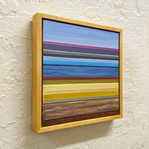 Small framed original abstract painting - Picture 2 of 3